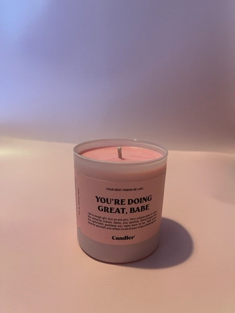 Candier | doing great candle| shop now | Tullyhaize