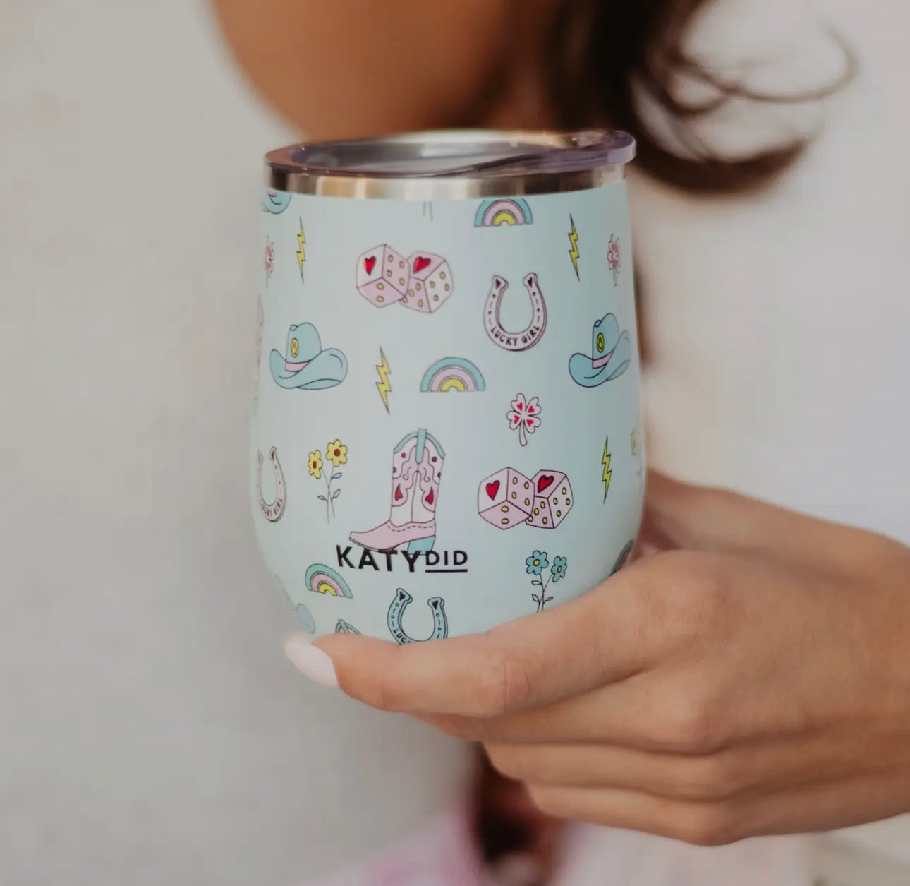 KatyDid| Lucky girl tumbler | shop now | Tullyhaize