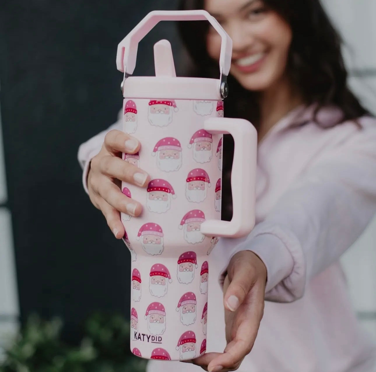 Santa pink tumbler | katydid | shop now | Tullyhaize