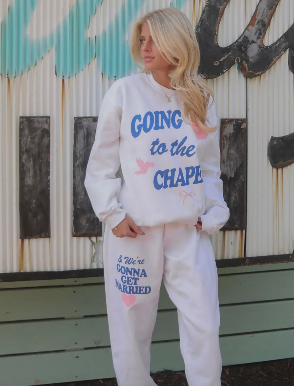 Going to chapel sweat set