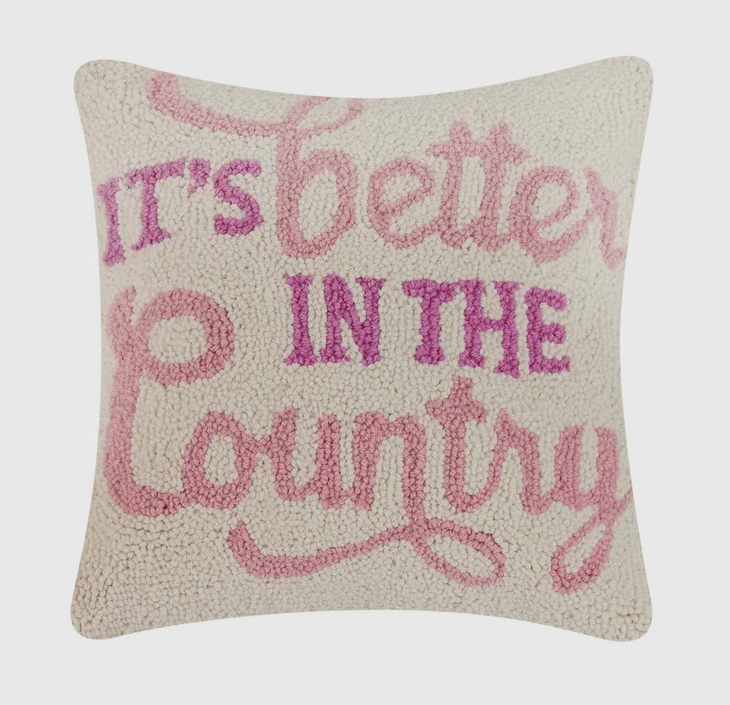Peking Handicraft | It’s better in the country pillow | shop now | Tullyhaize