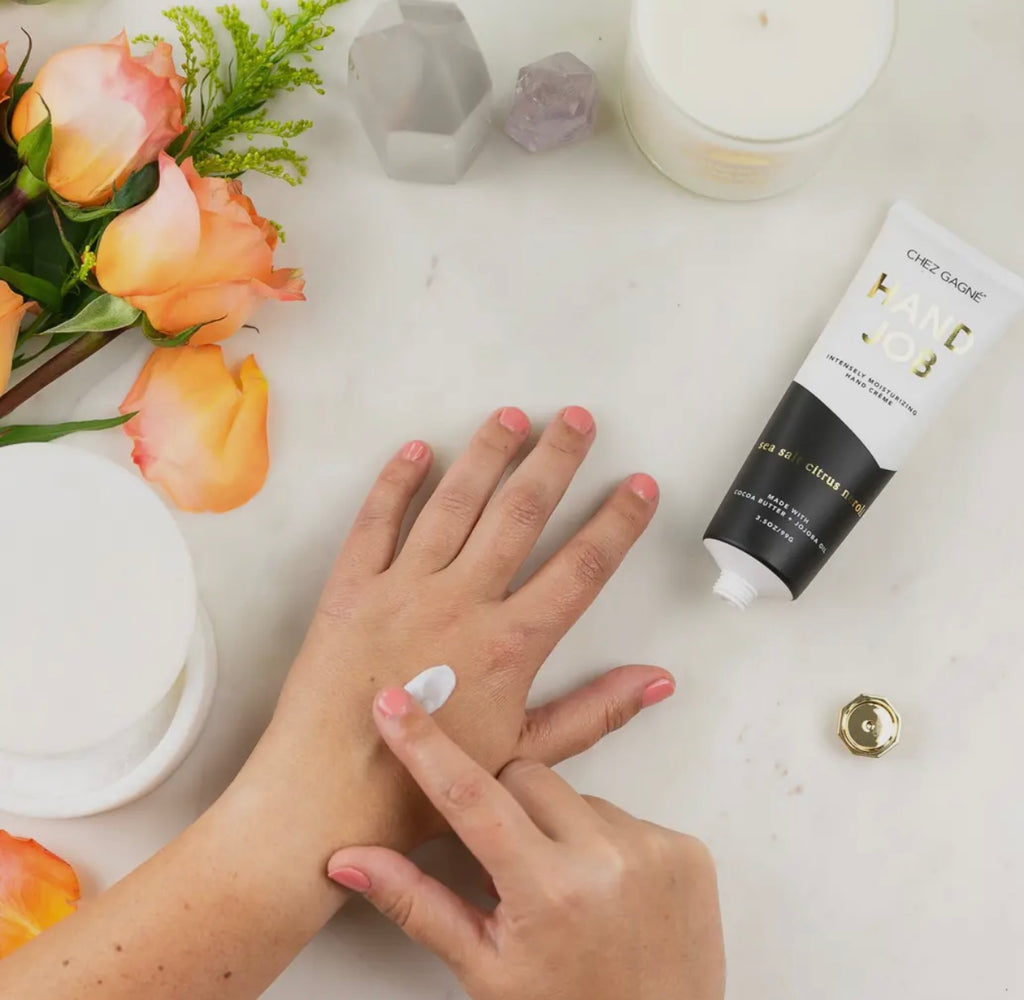Chez Gagne | Hand Job handcream| shop now | Tullyhaize