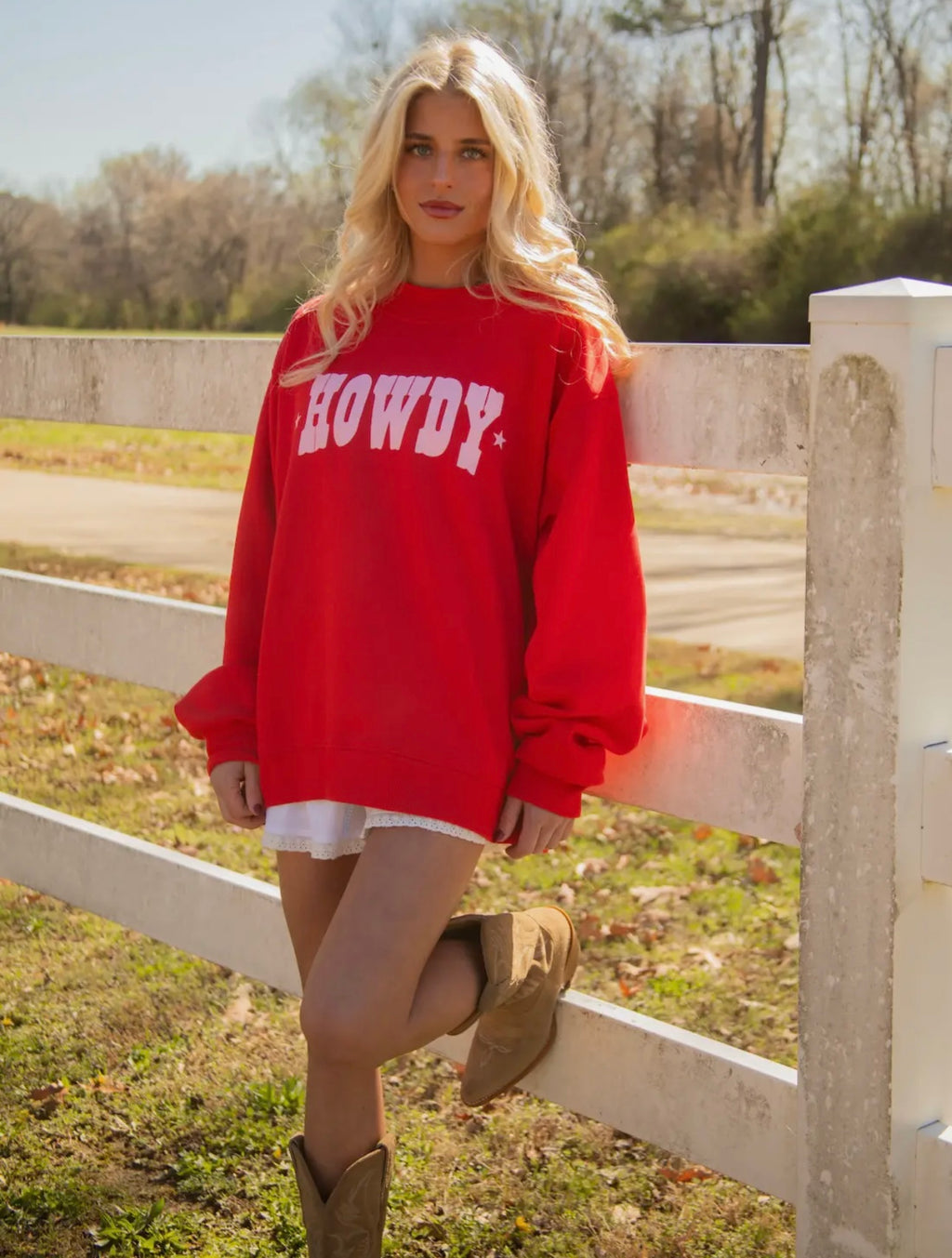 Howdy mock neck sweatshirt | Charlie southern | shop now | Tullyhaize