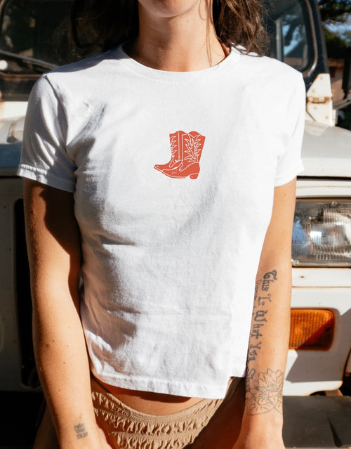 Adelaide’s Fort | Cowboy boots baby tee | shop now | Tullyhaize