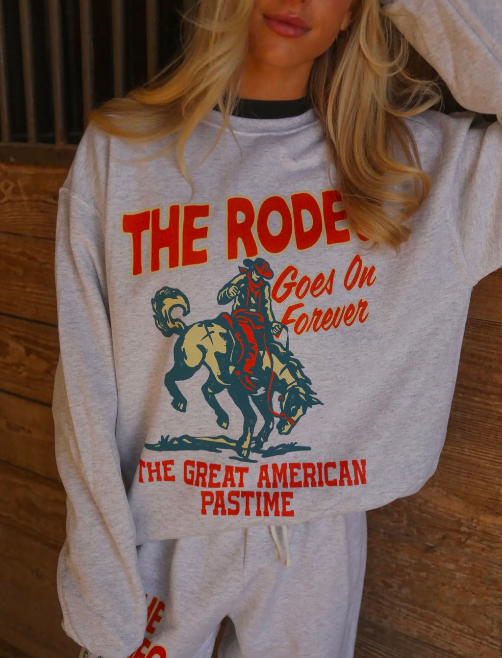 Charlie Southern | Grey Rodeo sweatshirt | shop now | Tullyhaize