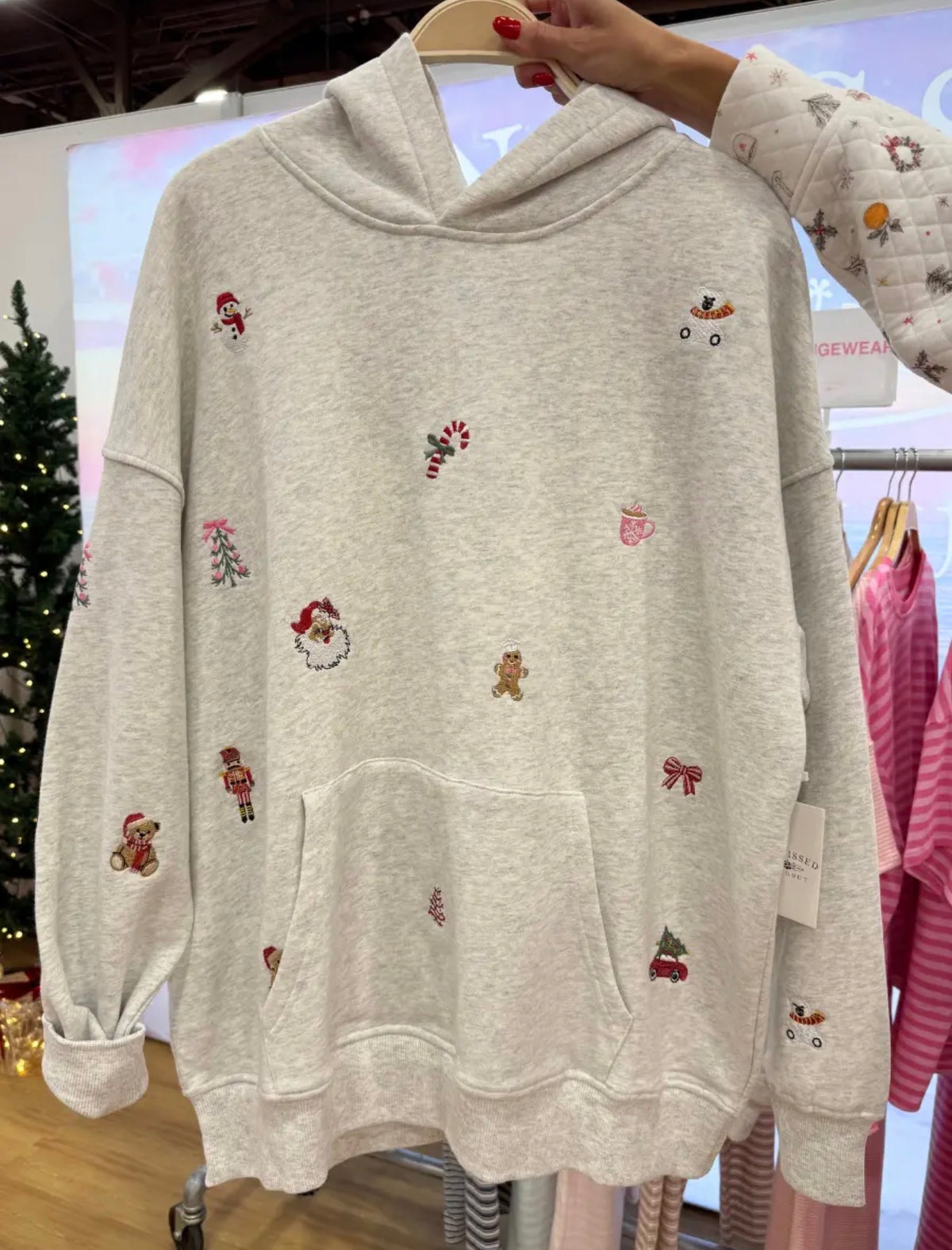 Christmas symbols hoodie | sunkissed coconut | shop now | tullyhaize