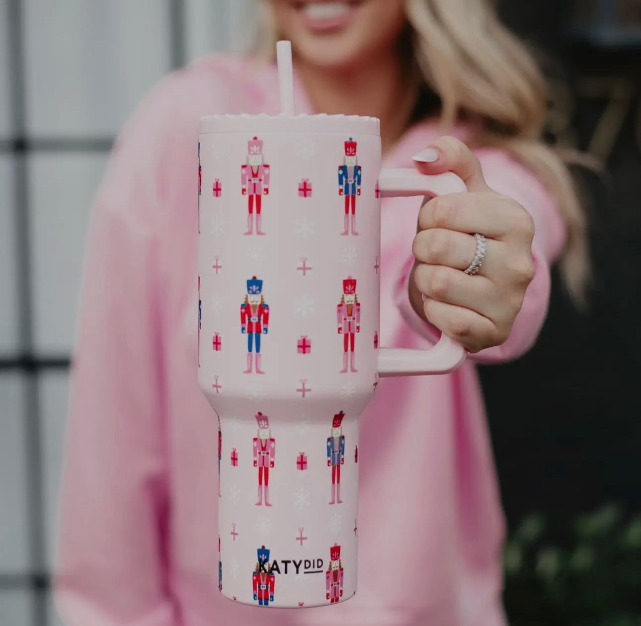 Pink nutcracker tumbler | katydid | shop now | Tullyhaize