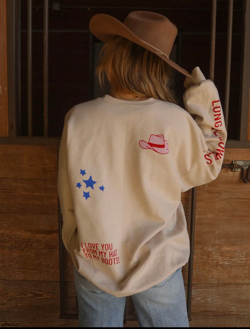 Charlie Southern | Patchwork cowboy sweatshirt | shop now | Tullyhaize