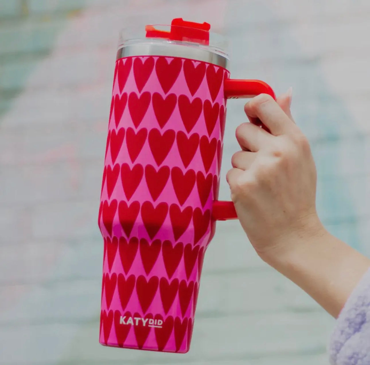 Heart tumbler with handle | Katydid | shop now | Tullyhaize