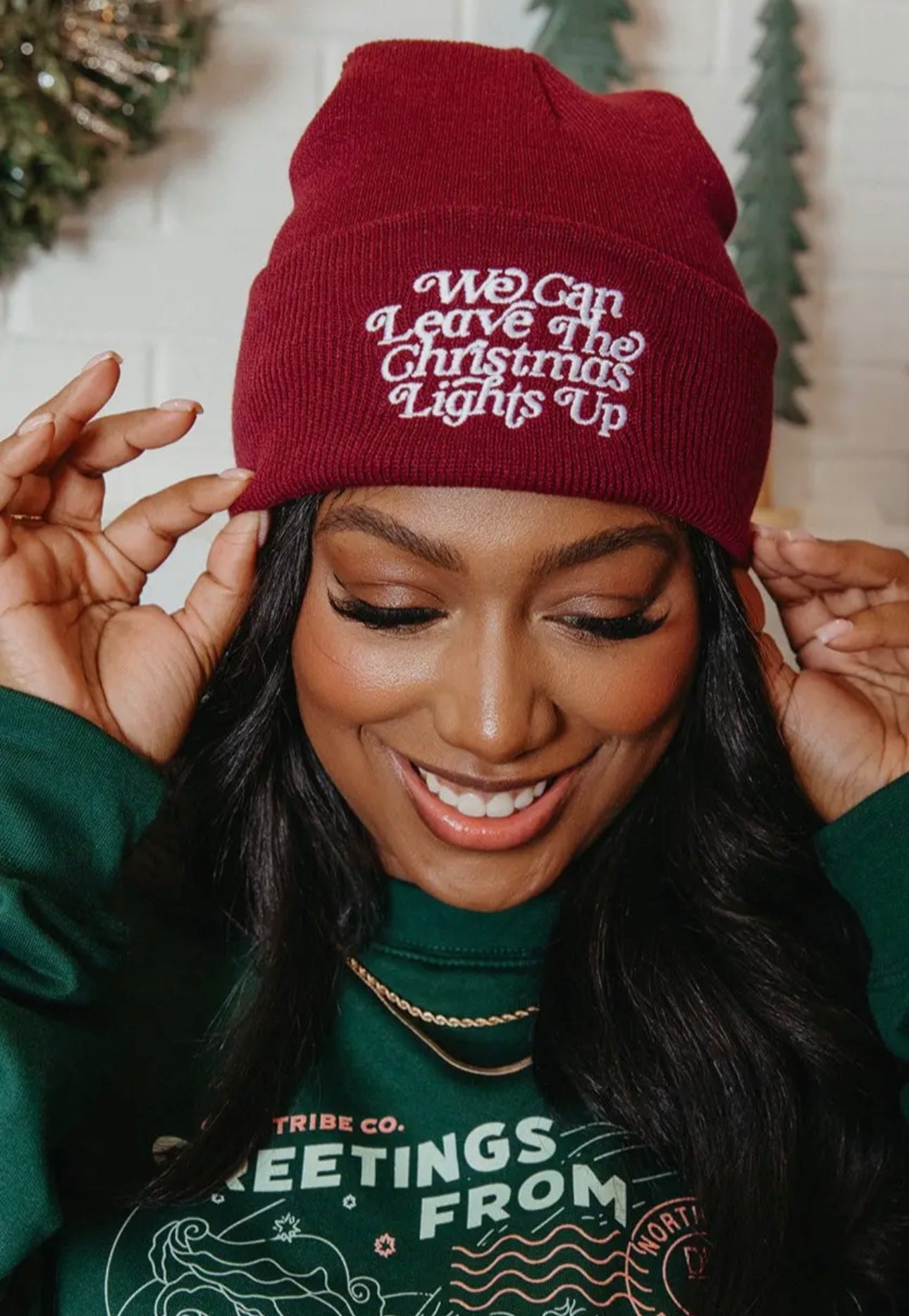 Christmas lights beanie | Girl Tribe | shop now | Tullyhaize