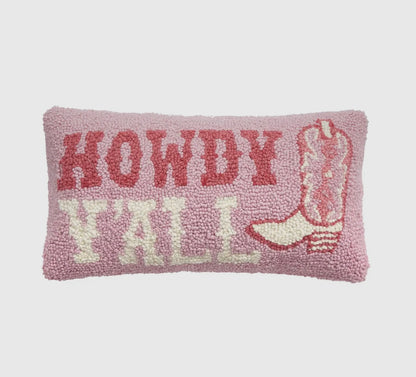 Peking Handicraft | Howdy y’all pillow | shop now | Tullyhaize