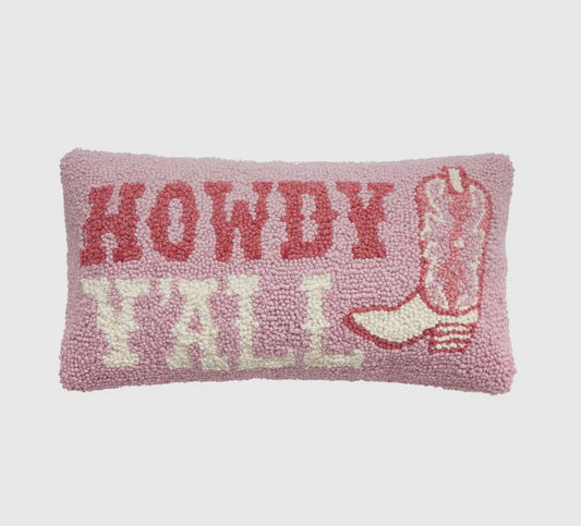 Peking Handicraft | Howdy y’all pillow | shop now | Tullyhaize