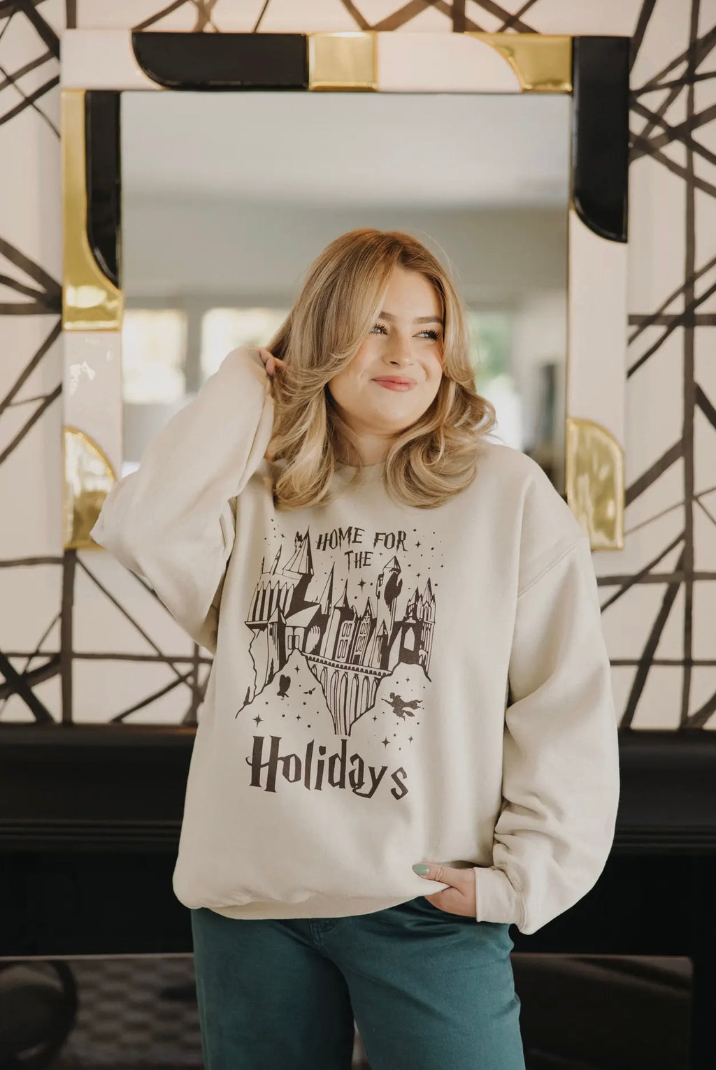 Home for the holidays sweatshirt