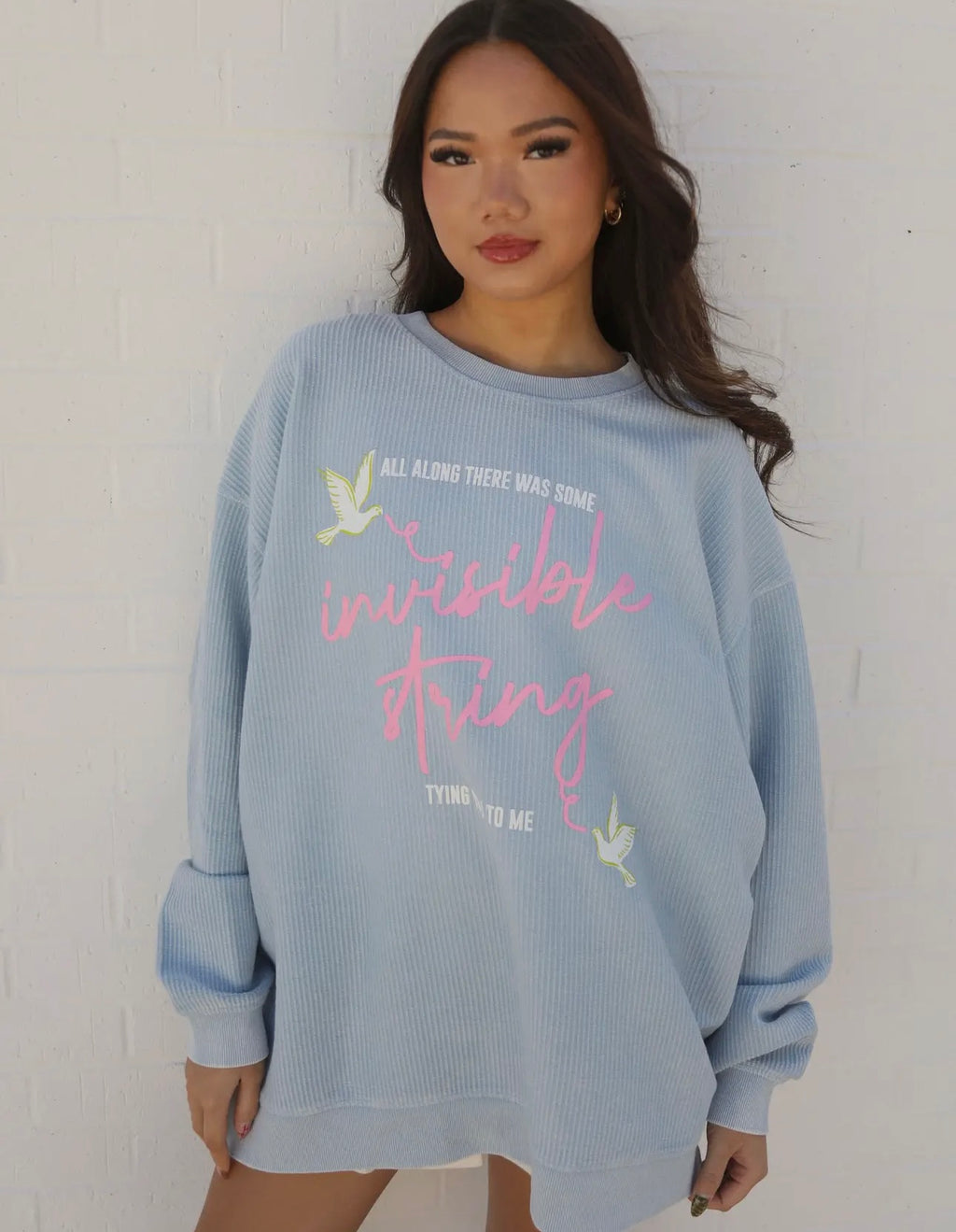 Friday + Saturday | invisible string sweatshirt  | shop now | Tullyhaize