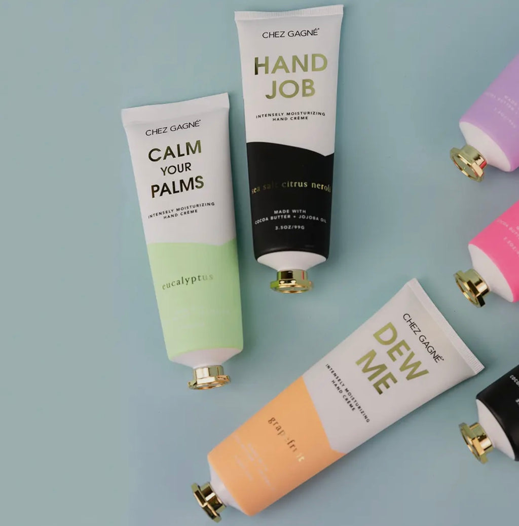Chez Gagne | calm your palms handcream | shop now | Tullyhaize