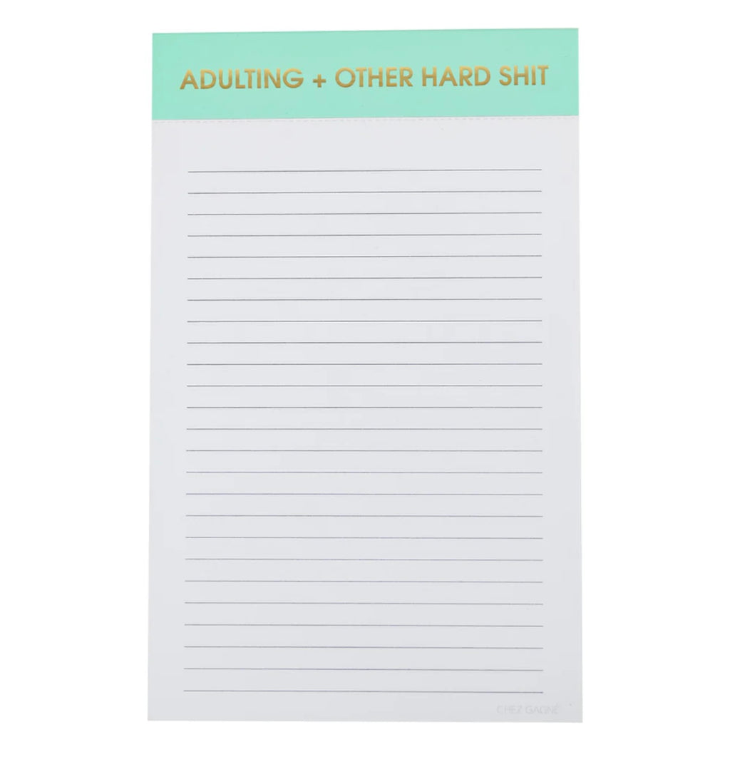Chez Gagne | Adulting notepad | shop now | Tullyhaize