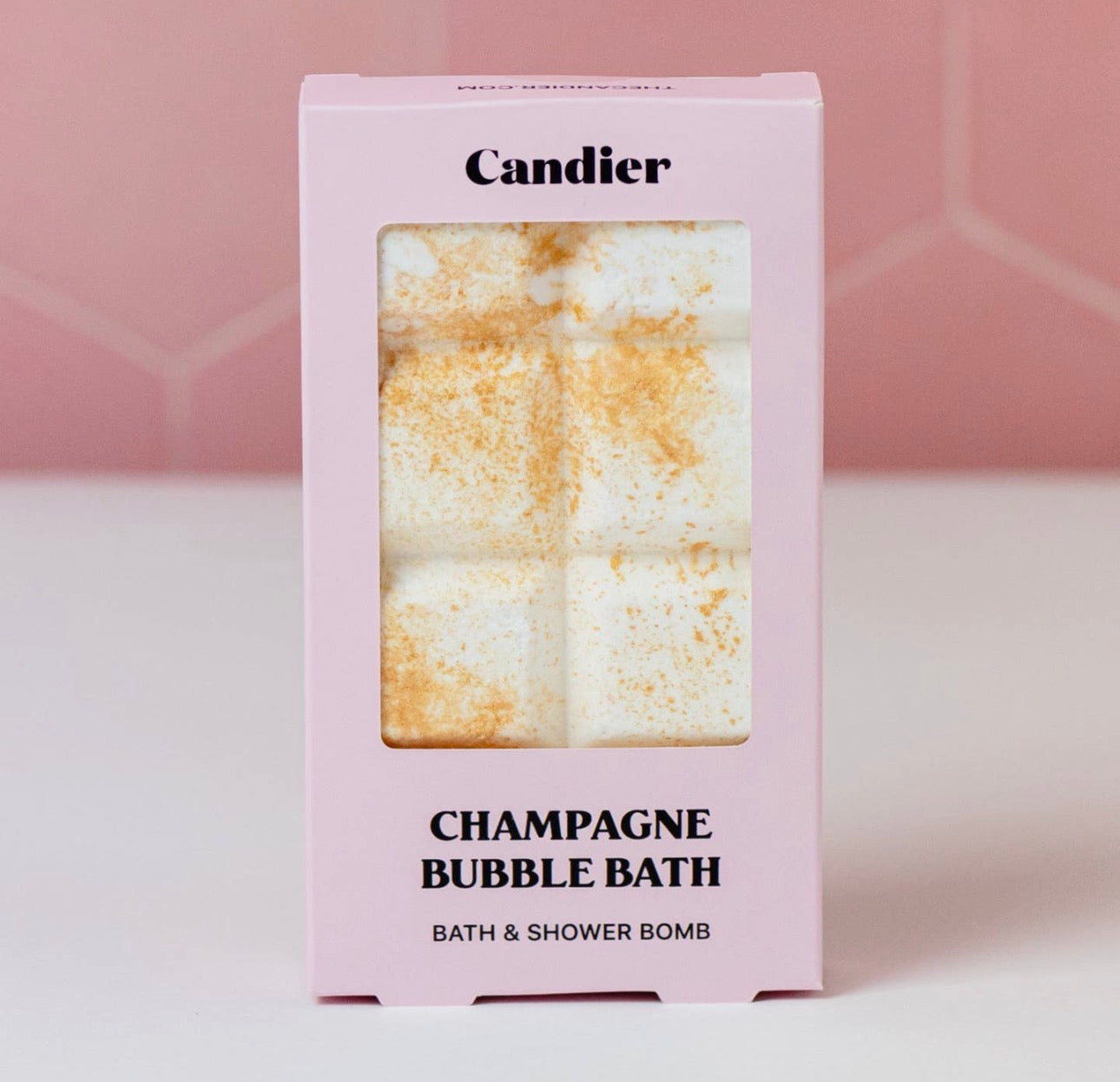 Champagne bath and shower bomb | candier | shop now | Tullyhaize