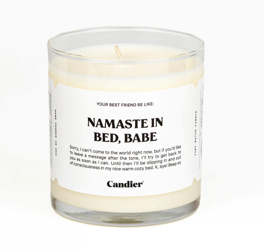 Candier | Namaste in bed candle | shop now | Tullyhaize