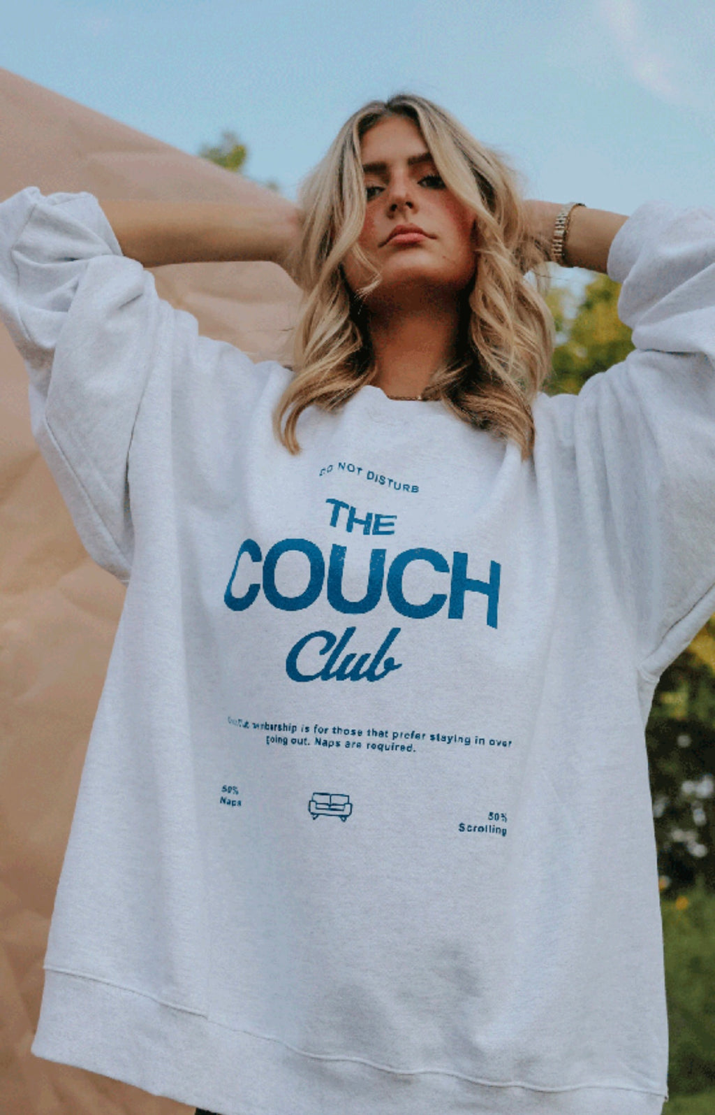 Couch club sweatshirt - grey