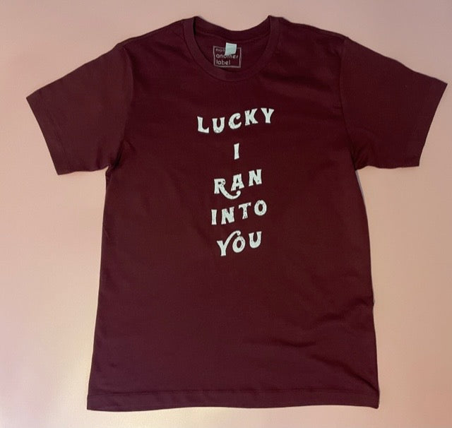 Not another label | Lucky I ran in to you T-shirt | shop now | Tullyhaize