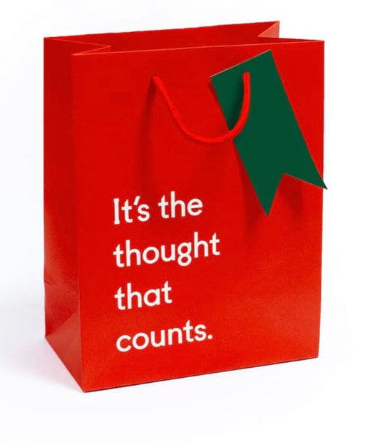 It’s the thought that counts gift bag