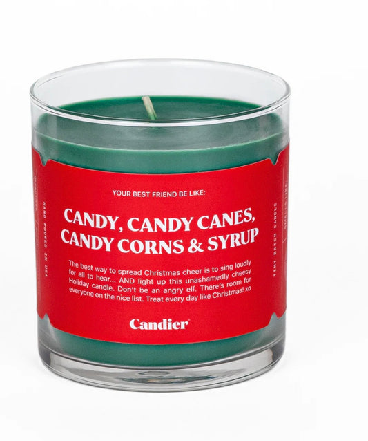Candy canes candle