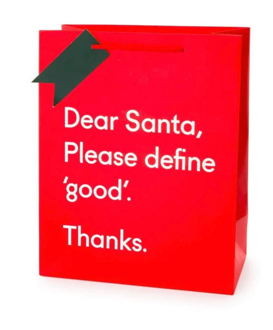 Dear Santa gift bag