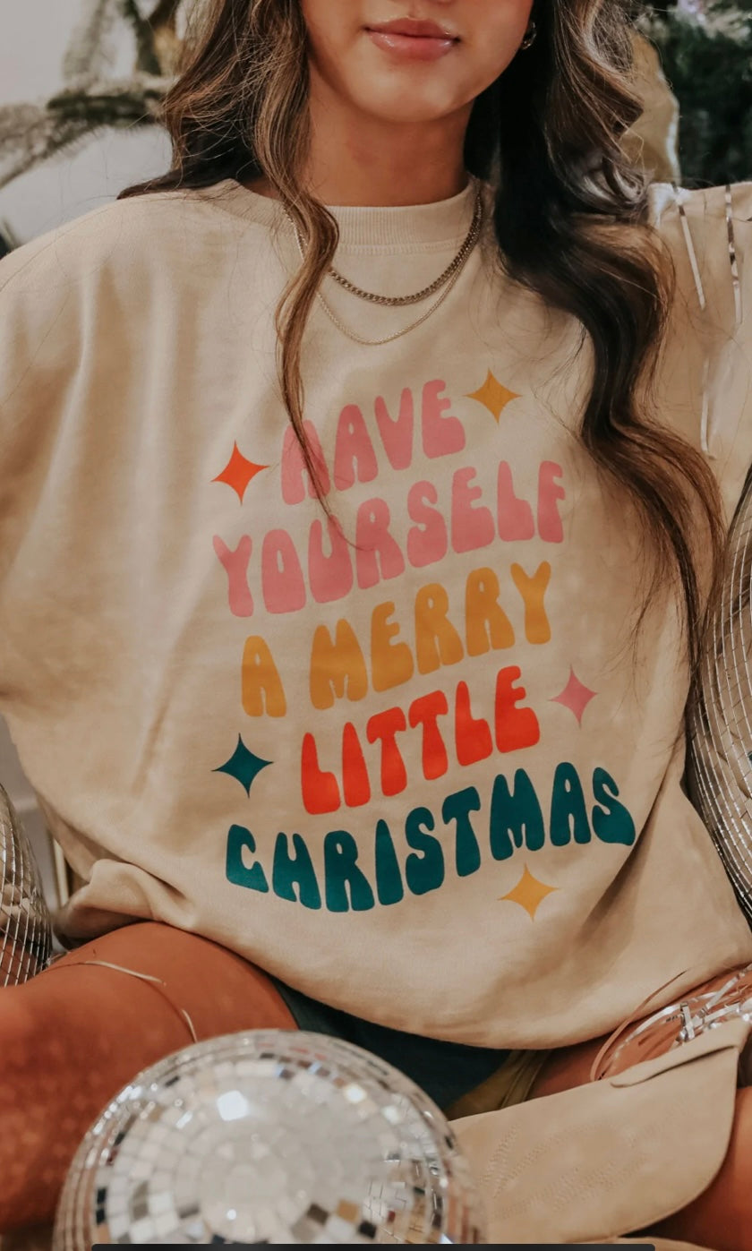 Merry little Christmas sweatshirt
