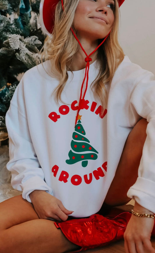 Rockin’ around the christmas tree sweatshirt