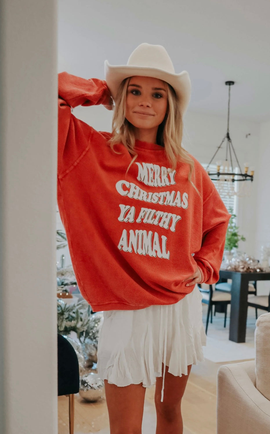 Merry Christmas ya filthy animal sweatshirt