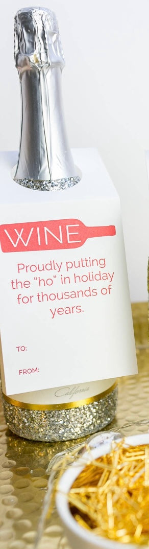 Put the ho in holiday drinks tag