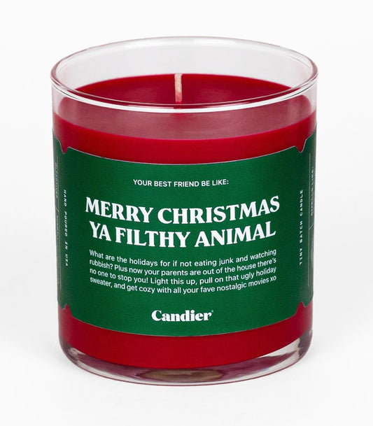 Merry Christmas ya filthy animal candle