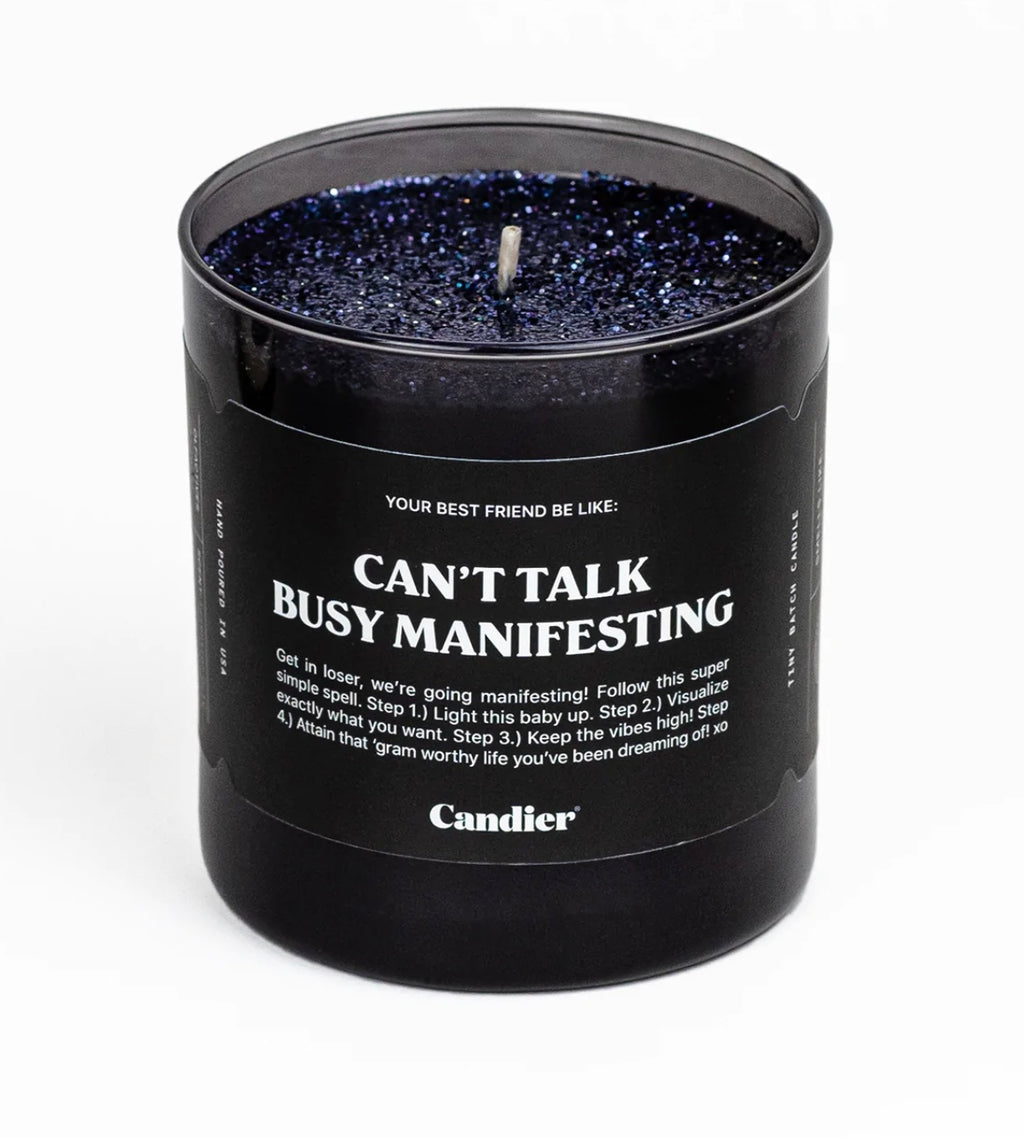 Candier | Can’t talk…manifesting candle| shop now | Tullyhaize